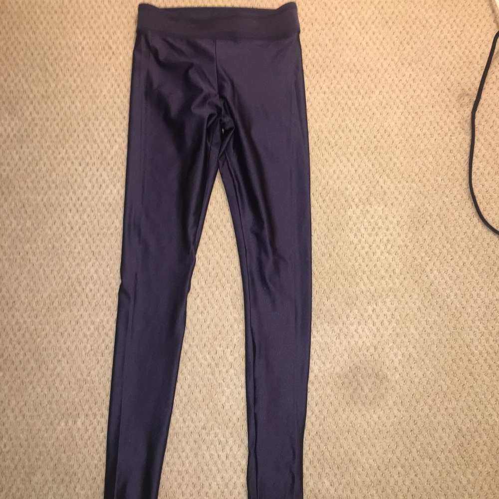 High rise shiny leggings